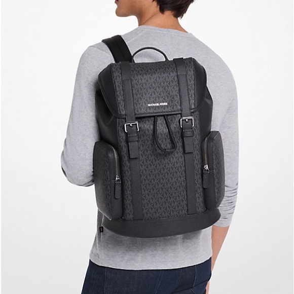 Men's Black Michael Kors Backpack - Picture 1 of 10